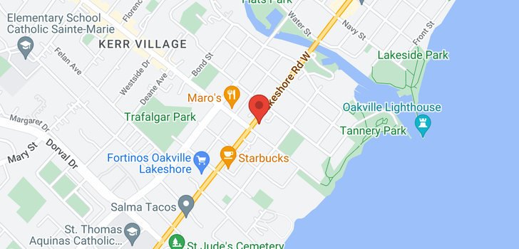 map of 84 LAKESHORE RD W